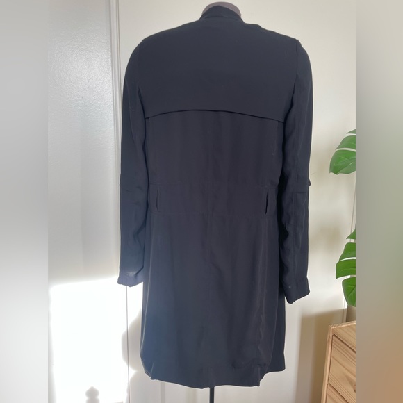 Babaton light flowy trench jacket xs black - Picture 4 of 8